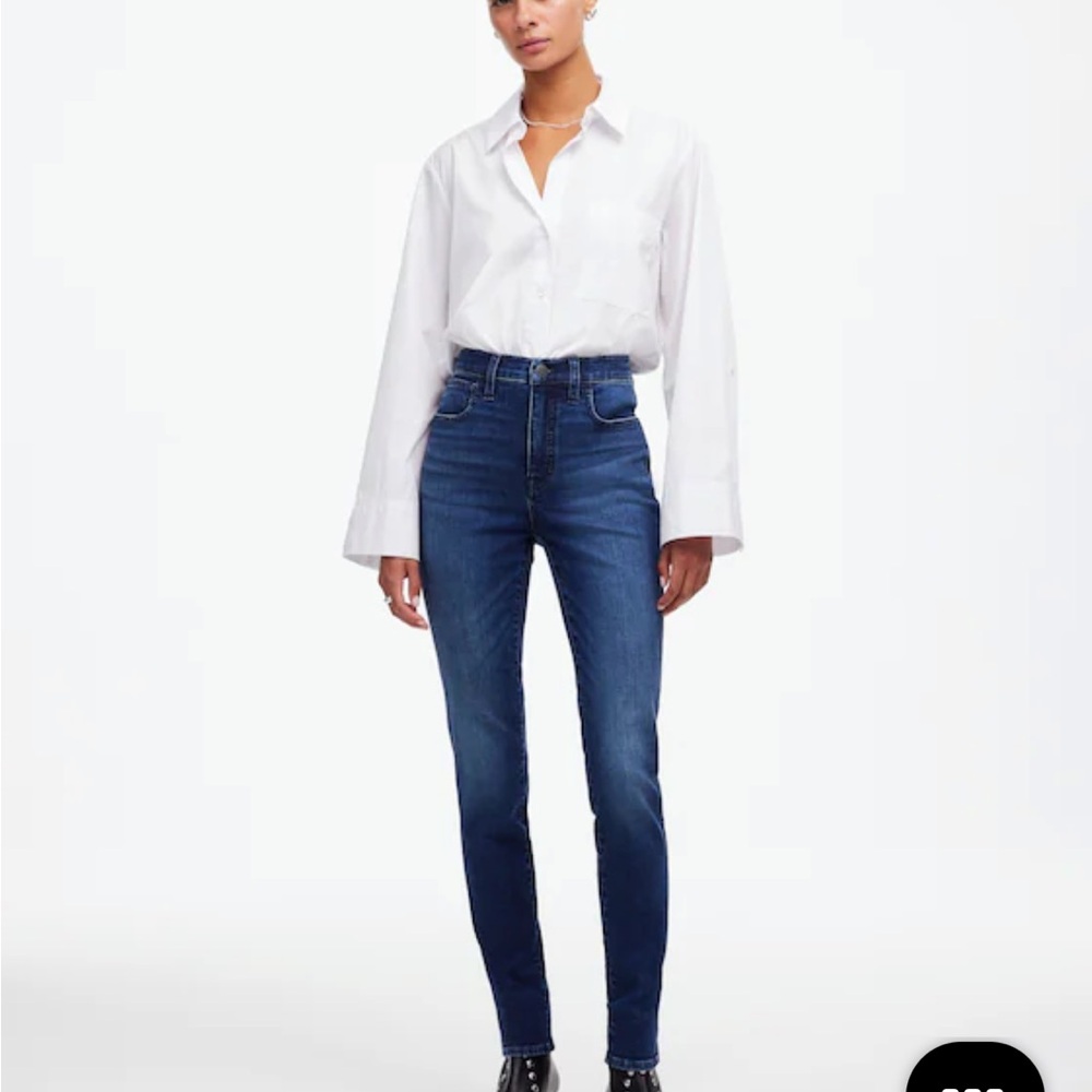 NWT Madewell 10” High Rise Roadtripper Authentic Skinny Jeans in Davit Wash